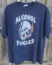 VTG Y2K Stone Cold Steve Austin WWE 2001 Alcohol Fueled Whoop-ass tee Size XL