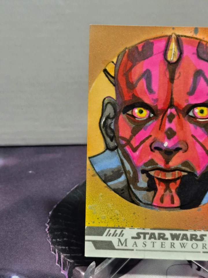 2024 topps star wars masterwork artist signed sketch card - Image 3 of 4