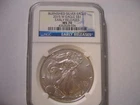 2015-W BURNISHED SILVER EAGLE MS70 NGC