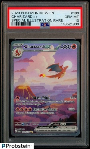 2023 Pokemon Mew En Special Illustration Rare #199 Charizard ex PSA 10 GEM MINT