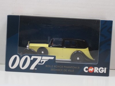 Rolls-Royce Phantom III Bond Goldfinger in gelb/schwarz Box Corgi CC06805 1:36