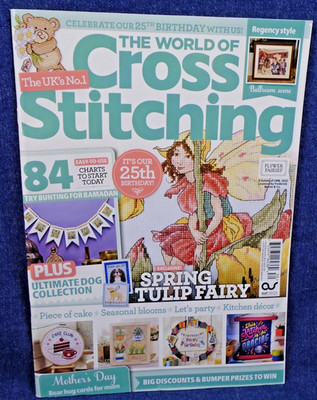 The World of Cross Stitching Britain #330 Spring Tulip Fairy Magazine Only