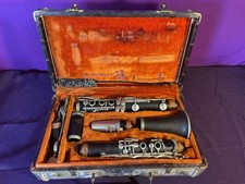 Pruefer Vintage Silver Throat Clarinet With Case