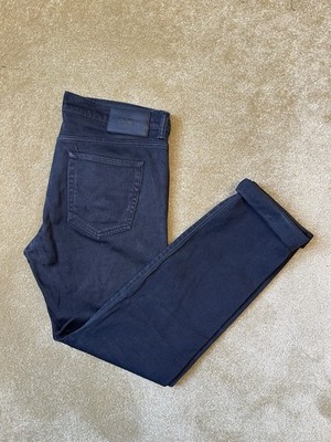 Men s Edwin ED-80 Slim Tapered Black Japanese Denim Jeans Size W35/L32