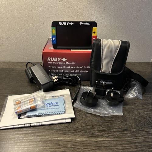 RUBY Handheld Video Magnifier by Freedom Scientific, TESTED Portable Digital Aid