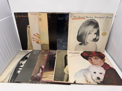Barbra Streisand Vinyl Lot of 14 Albums Pop Vocal Collection Mixed Condition
