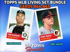 Topps MLB Living Set Card 864 -865 - TIM HUDS...