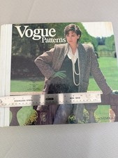 Vintage Vogue Pattern Portfolio Counter Book Nov1983 YSL Valentino Dior Balmain