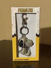 Peanuts Snoopy Rhinestone Key/Bag Charm. NIB Stocking Stuffer