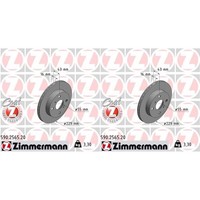 2X Zimmermann Bremsscheiben 229Mm InnenbelÜFtet Vorne Passend FüR Toyota Starlet