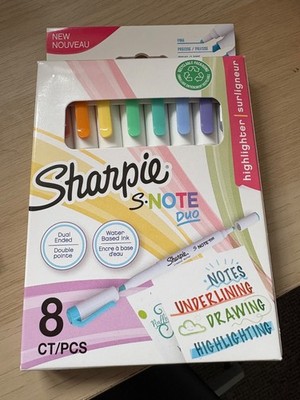 Sharpie S-Note Duo Dual-Ended Creative Textmarker 8/Pkg - verschiedene Farben