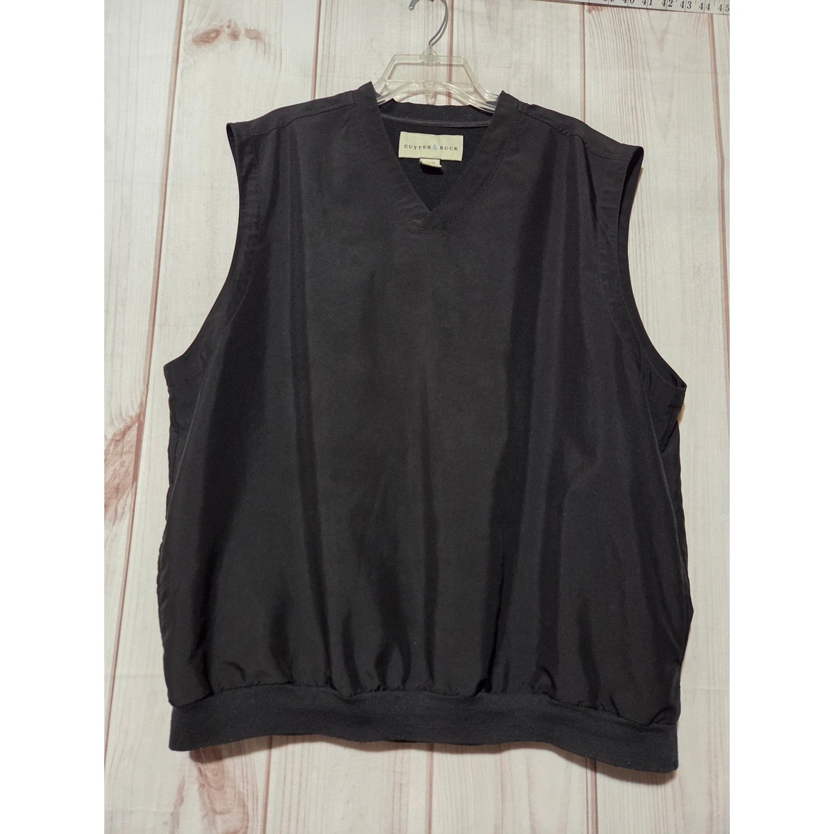 Gilet Coupe-vent Cutter & Buck WindTec, Homme Taille XL, Noir, Léger