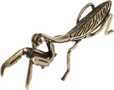 TOYANDONA 1pcs Brass Animals: Brass Mantis Statue Decor Retro Copper Mantis Inse