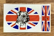 "SPIRIT OF BRITAIN" UNION JACK & BULL DOG STICKER NEW & SEALED BRITISH CAR MINI
