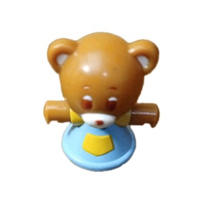 Vintage Teddy Bear Plastic Weeble Wobble Toy Cake Topper Collectible