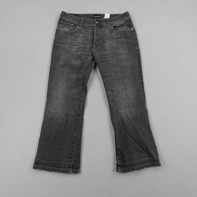 EMPORIO ARMANI バギーパンツ00s Emporio Armani Jeans Mens 32 Short Gray Denim Bootcut Button Fly