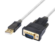 DTECH Serial Cable to USB Adapter DB9 Male RS232 Port Supports Windows 11 10 8 7