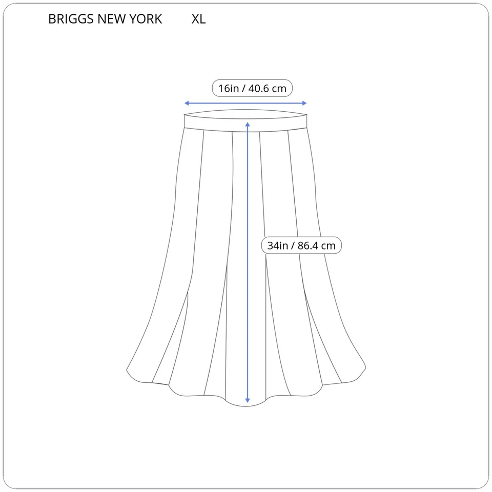 Briggs New York Womens Skirt Extra Large XL Long Black Lightweight Travel Knit - Image 2 of 4