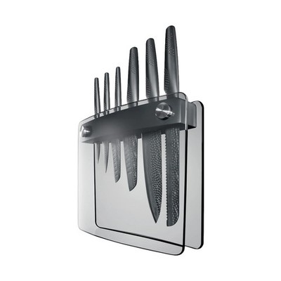 Cuisinepro ID3 Black Samurai Sakai Knife Block, 7 Piece