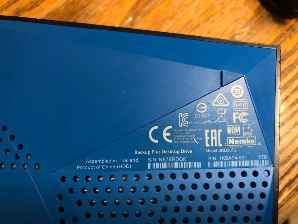 5TB USB 3.0 Seagate BackUp Plus Desktop Drive External Hard Drive SRD00F2 - Image 3 of 4