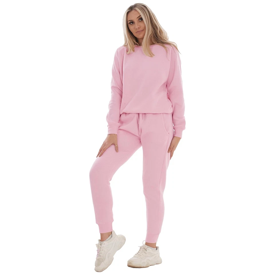 Conjunto de chándal para mujer Sudadera con cuello redondo Informal Joggers Traje S-2XL Foto 2 de 4