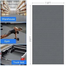 2.8mm Thickened Rubber Garage Flooring Roll 7.8X20FT Garage Floor Mat