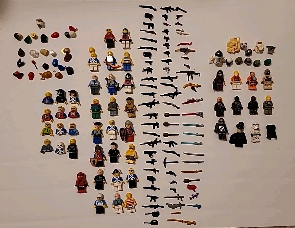 Lego Star Wars Minifigure Lot Blasters And Light Sabers Dragon LOTR Darth Vadar - Image 2 of 4