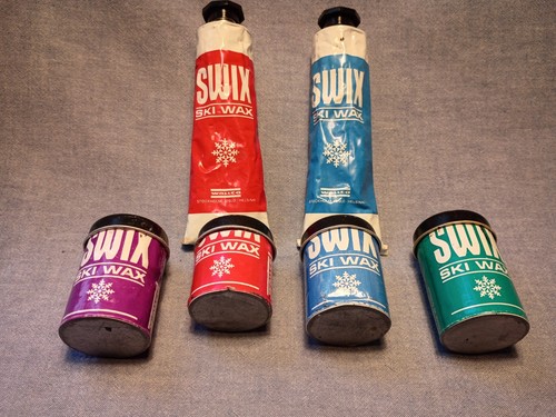 Lot of  SWIX Ski Wax Sticks and Tubes -Assorted Waxes-USED