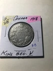 1918 Canada  Silver Half  Dollar