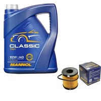 SCT Inspektionspaket 5L Mannol 10W-40 FüR Peugeot 206 CC 1.6 16V 1.4I 1.1I 207