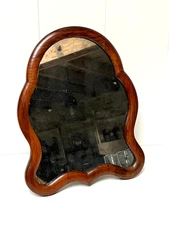 Antique 19th Century Walnut Barber Table Mirror