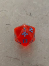 1x D20 Oversized Dice Red | MTG | MKM Murders At Karlov Manor Bundle