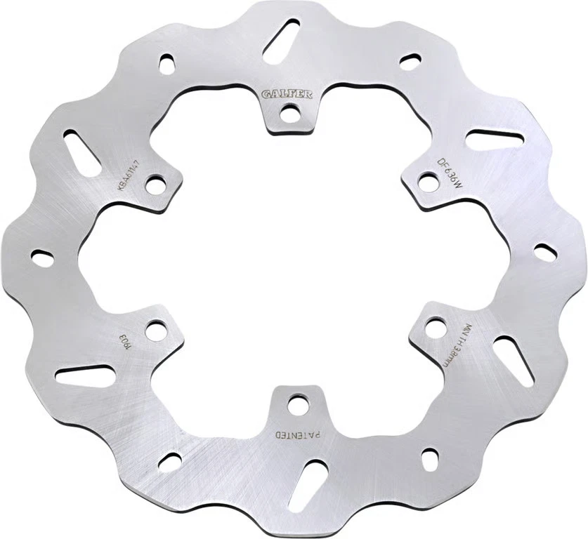 Galfer Brakes - DF636W - Wave Brake Rotor~ 19-7116 Silver DF636W 1710-3854 - Image 2 of 4