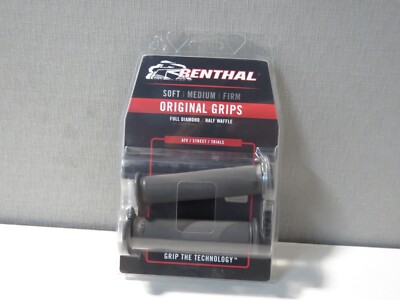 NEW Renthal Black Road Race Full Diamond Firm Compound Grip Set G149