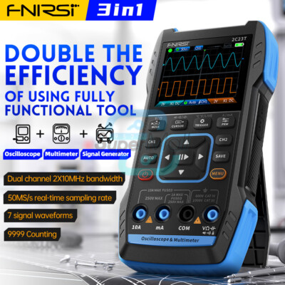 FNIRSI 2C23T/2C53T/2C53P Digital Oscilloscope Multimeter Signal Generator NEW