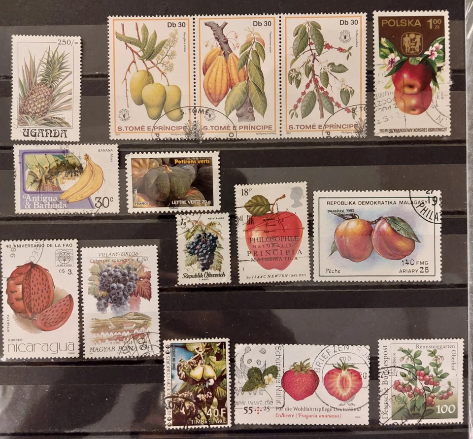 Lot Timbres Fruits Plantes - Photo 1/1