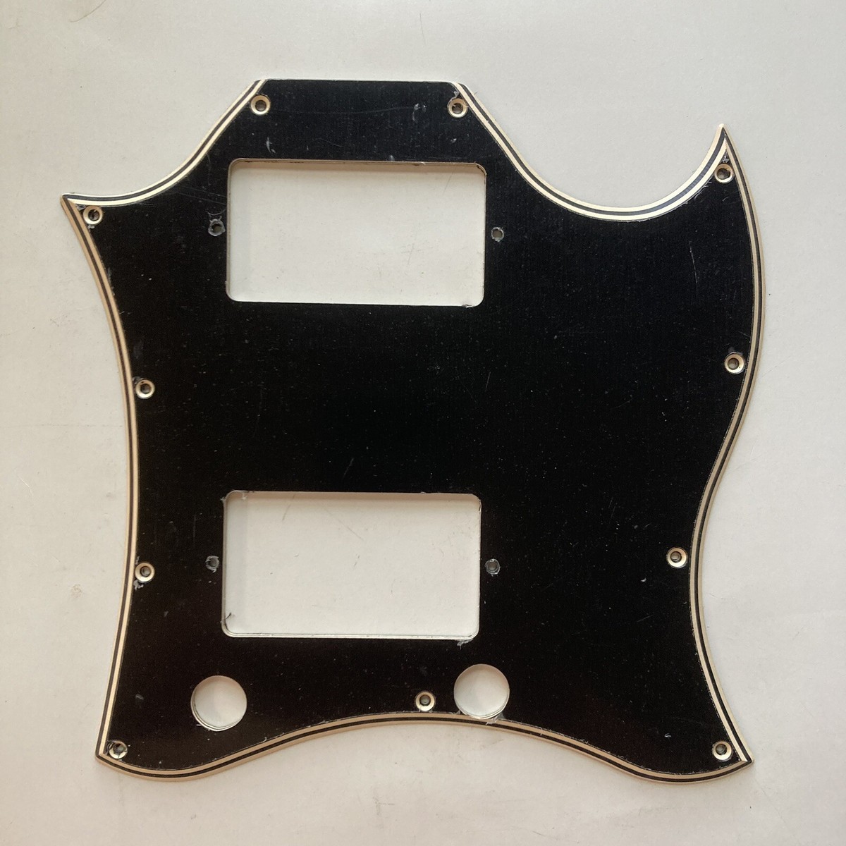 5 Ply Black/Cream WIDE BEVEL Pickguard for 2022 - Current Epiphone