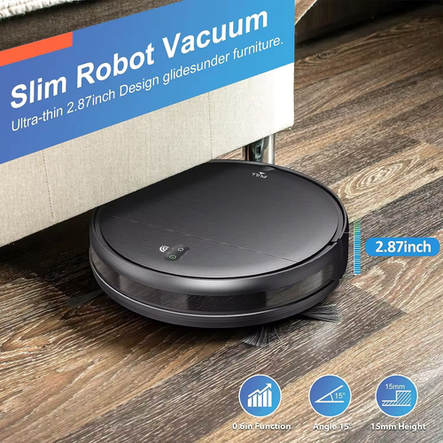 Vacuum Cleaner Robot, Dry+Wet Cleaning, 1400Pa, App WiFi Remote Control - Bild 9 von 9