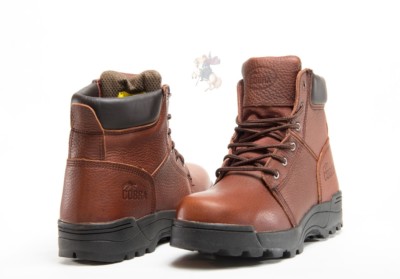 Men Work Boot Cobra C1121 Soft Toe Brown Leather Goodyear Welt Construction New