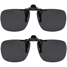 Clip On Sunglasses Flip Up Polarized Sunglasses Clip onto Eyeglasses Over
