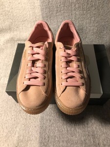 puma suede platform rose gold