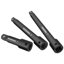 WORKPRO 1/2"Drive Impact Extension Bar Set 3PC Socket Extensions 3” 6”&8”Length