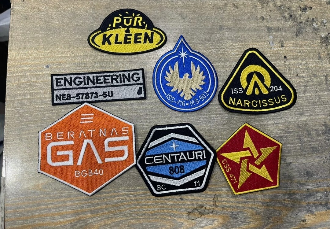 Space Patch Amos Burton Cosplay Set de 7 piezas Hierro Sobre Bordado Set