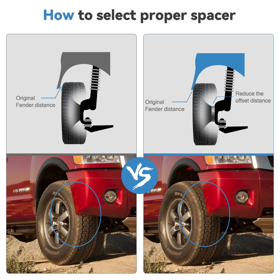 4 Pcs 1.25" 5x4.5 Hub Centric Wheel Spacers For Jeep Wrangler TJ YJ 1987-2006 - Image 4 of 4