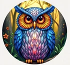 Hayleybug 1 oz Eyes of Dawn Owl silver Art Round with COA mintage 15