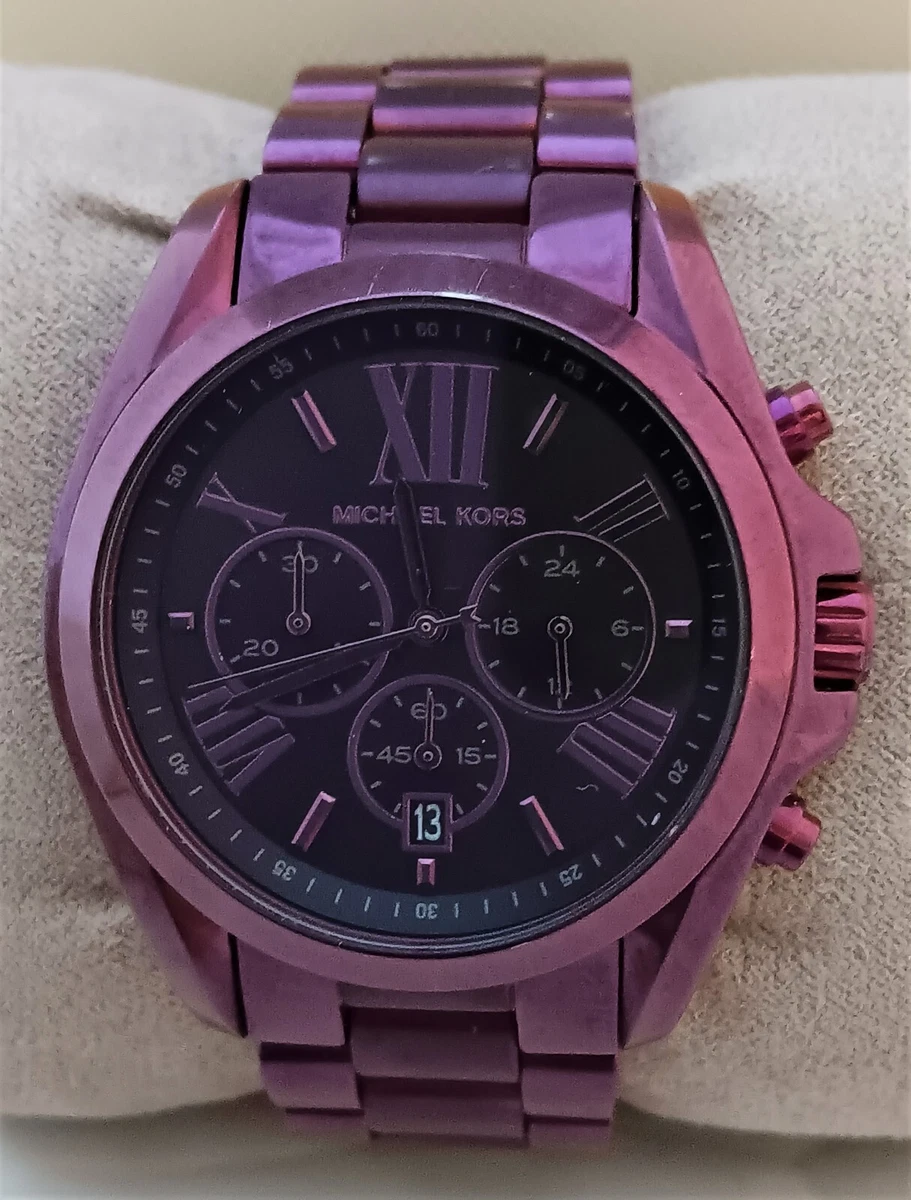 Michael kors purple watch deals
