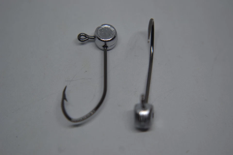 1/32 FREE STYLE / PILL HEAD JIG HEAD #4 BLACK MUSTAD SICKLE JIG TYING 100