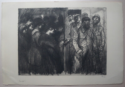 WW1 LES VOILA 2 Lithograph Signed STEINLEN
