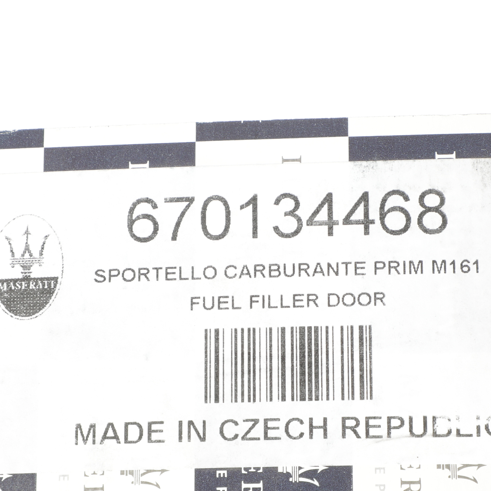 GENUINE MASERATI M161 Primed Fuel Filler Door Assembly OEM NEW 670134468