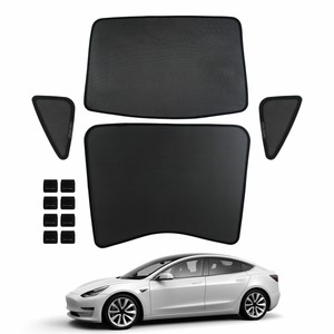 Details About Car Window Sun Shades Sunroof Screen Shade Mesh Curtain For Tesla Model 3